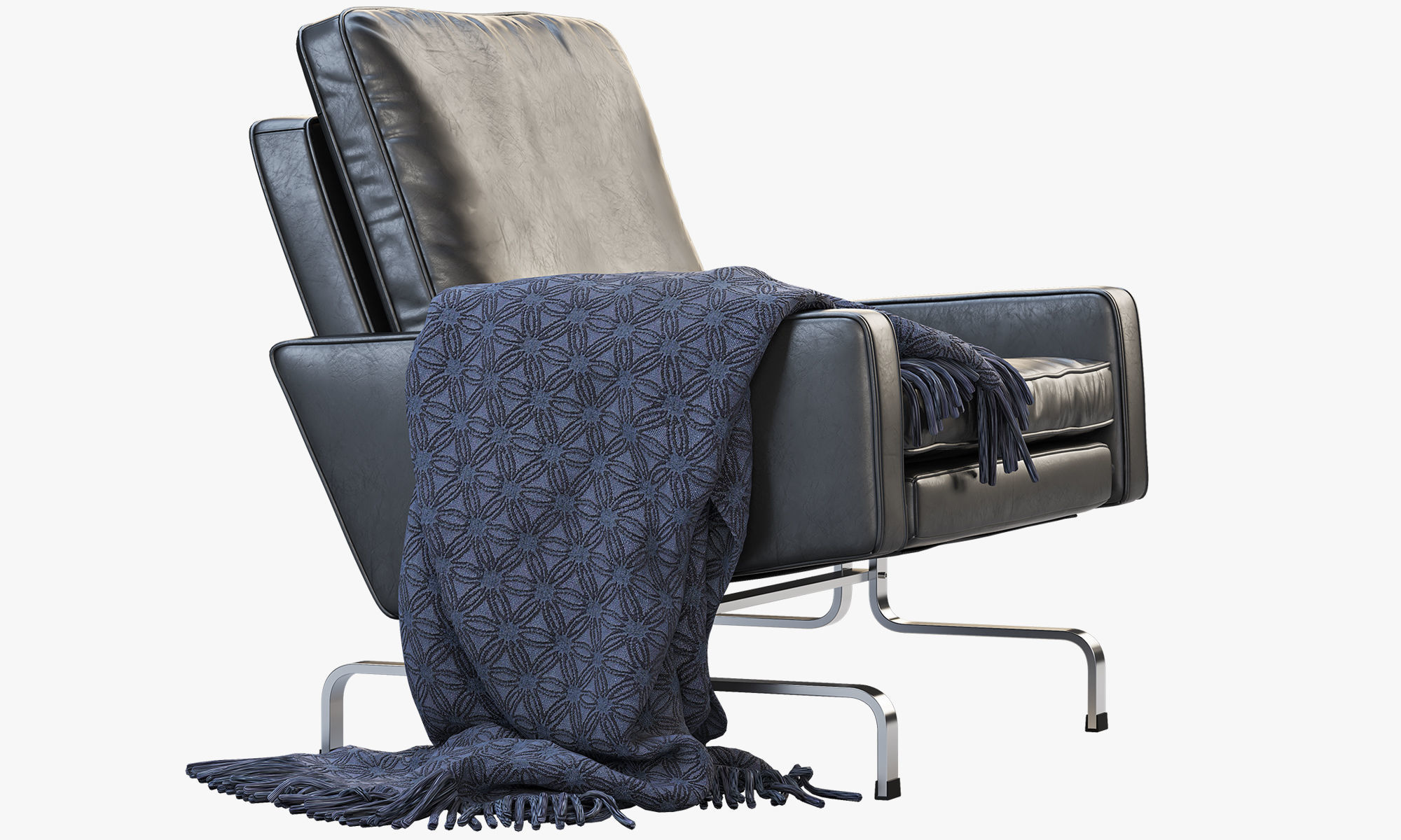 Fritz Hansen PK31 easy chair 3D model_3