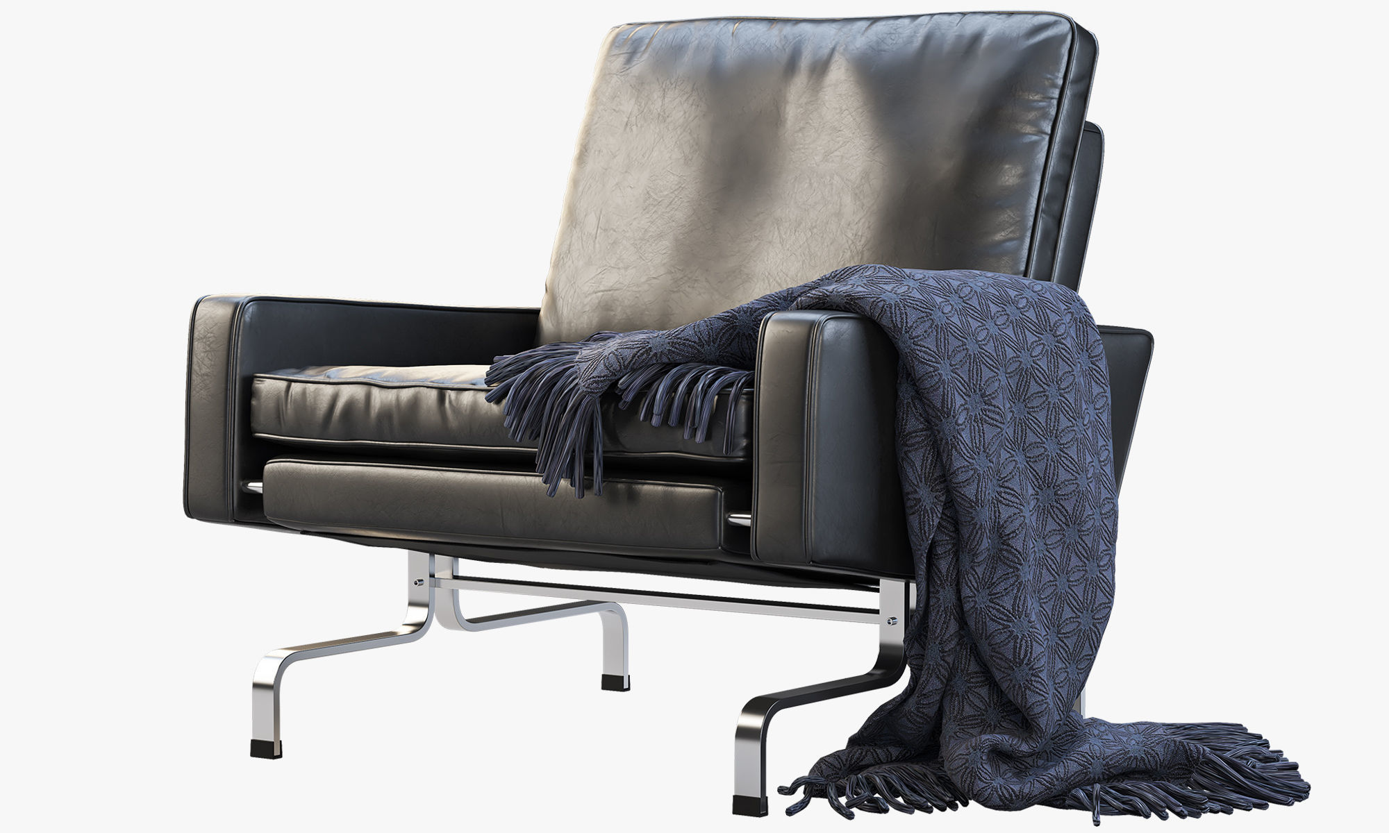 Fritz Hansen PK31 easy chair 3D model_2