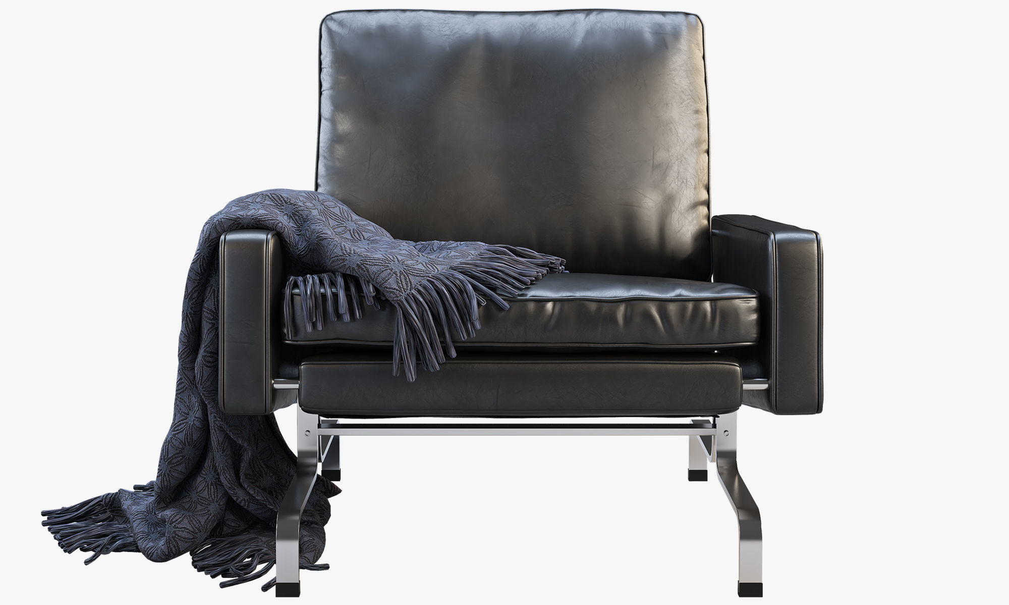 Fritz Hansen PK31 easy chair 3D model_1