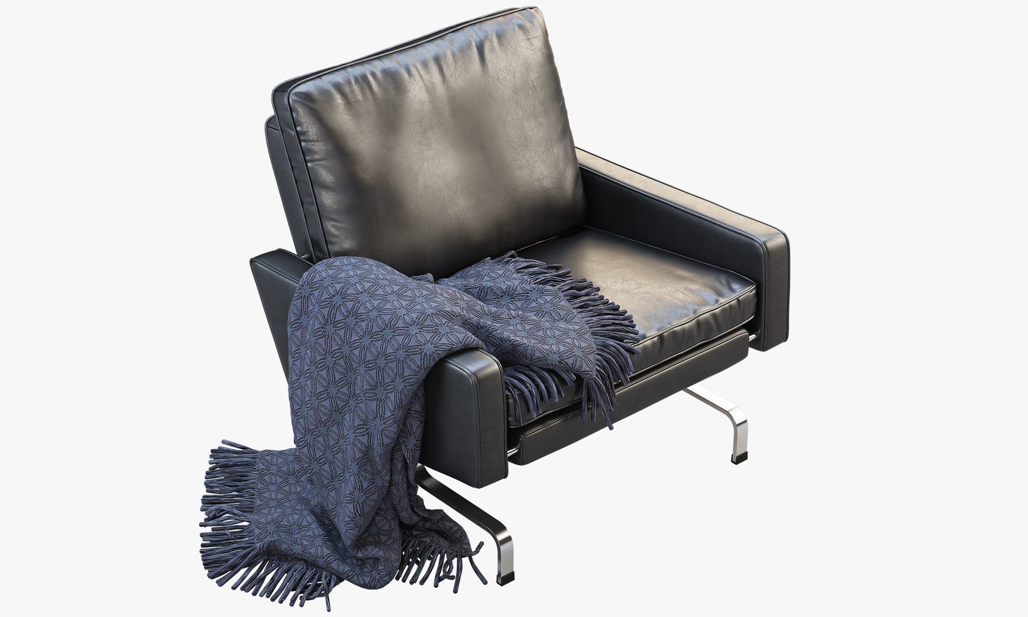 Fritz Hansen PK31 easy chair 3D model_5