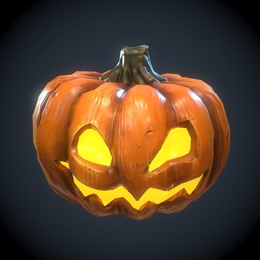 Halloween pack Low-poly 3D model_13