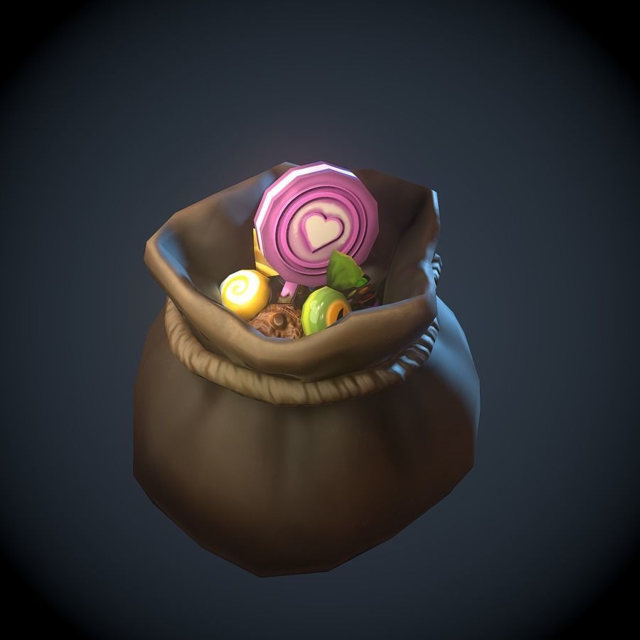 Halloween pack Low-poly 3D model_10