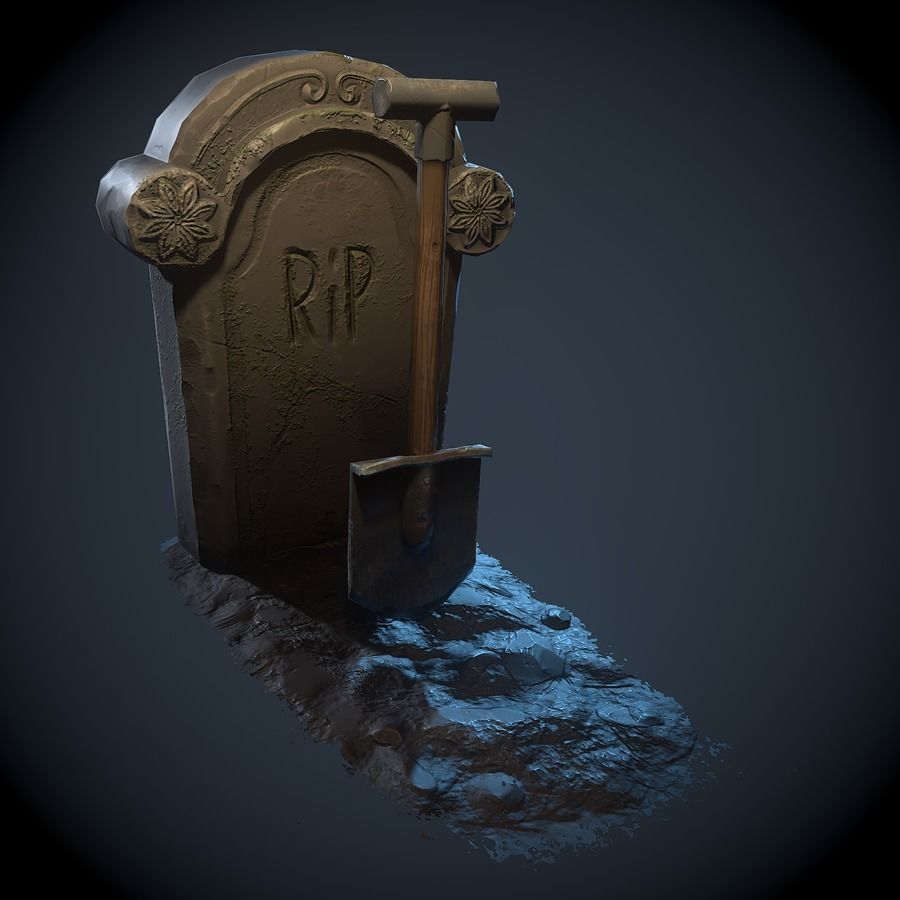 Halloween pack Low-poly 3D model_15