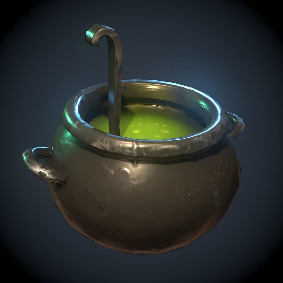 Halloween pack Low-poly 3D model_8