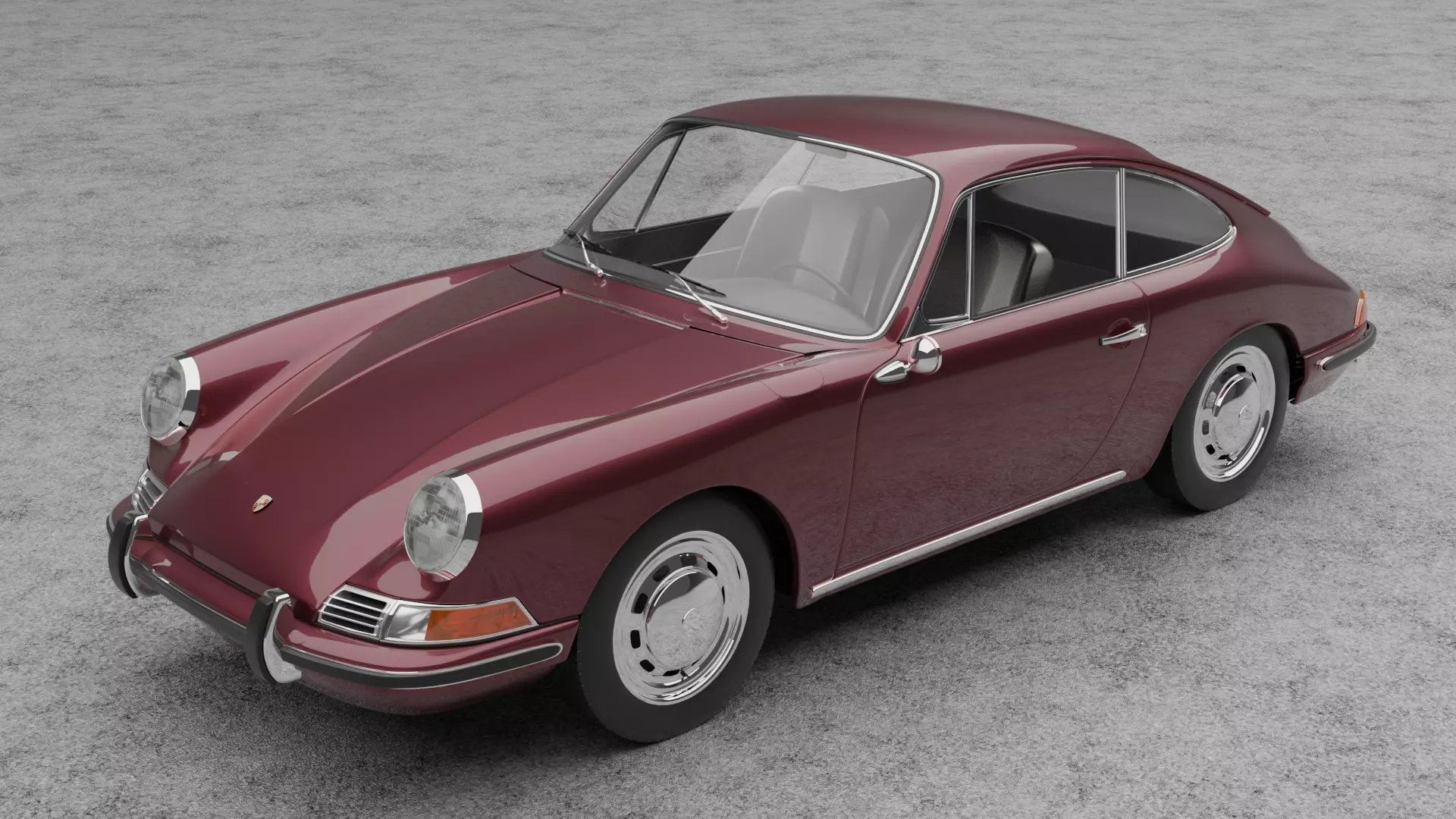 1968 Porsche 911 3D model_0