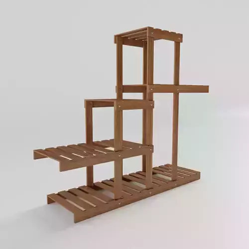 Flower Shelf 3D model
