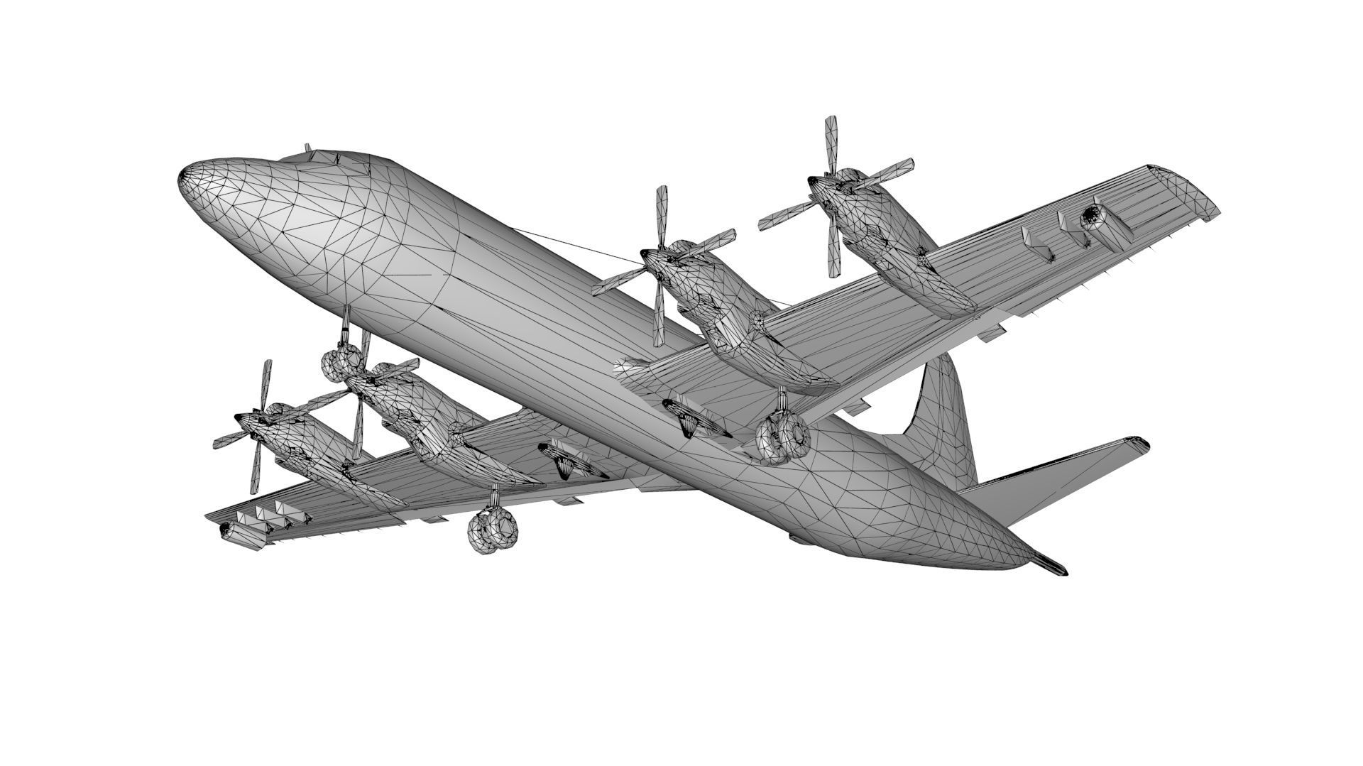 Lowpoly P-3C Orion 3D Model Low-poly 3D model_1