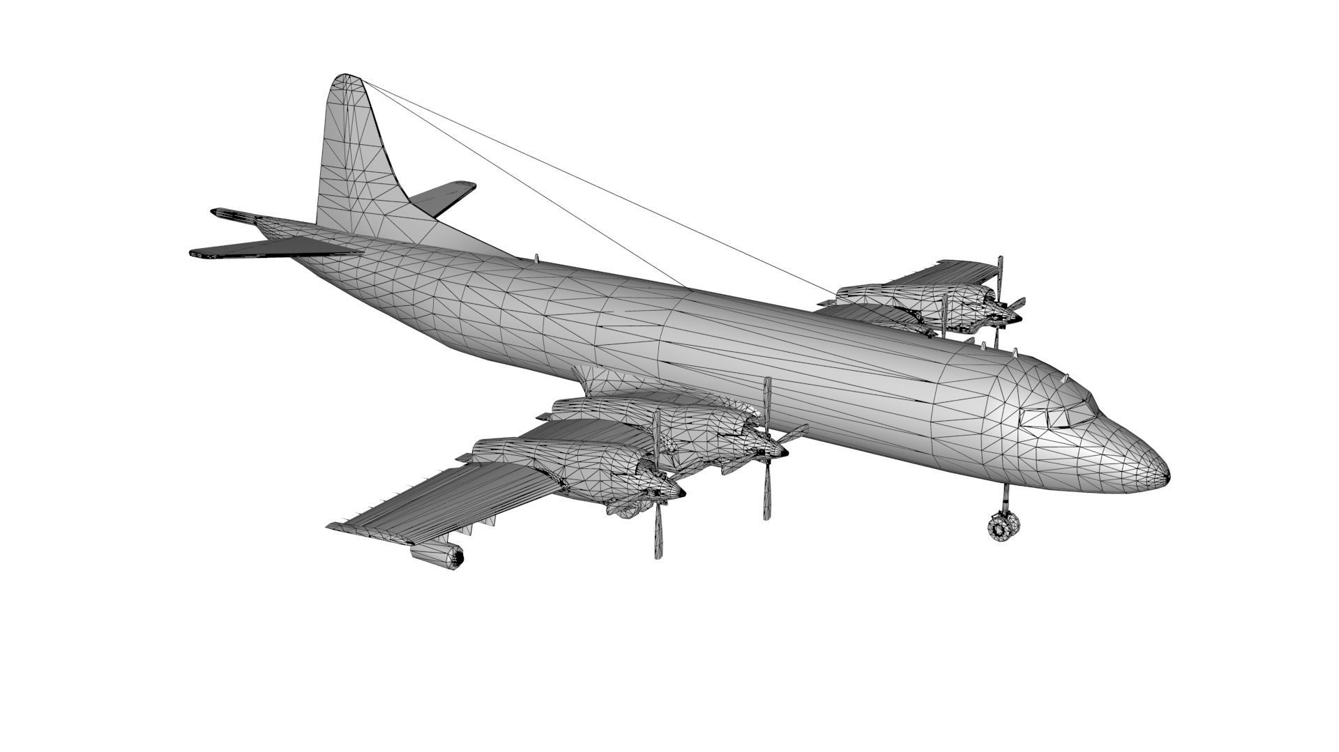 Lowpoly P-3C Orion 3D Model Low-poly 3D model_4