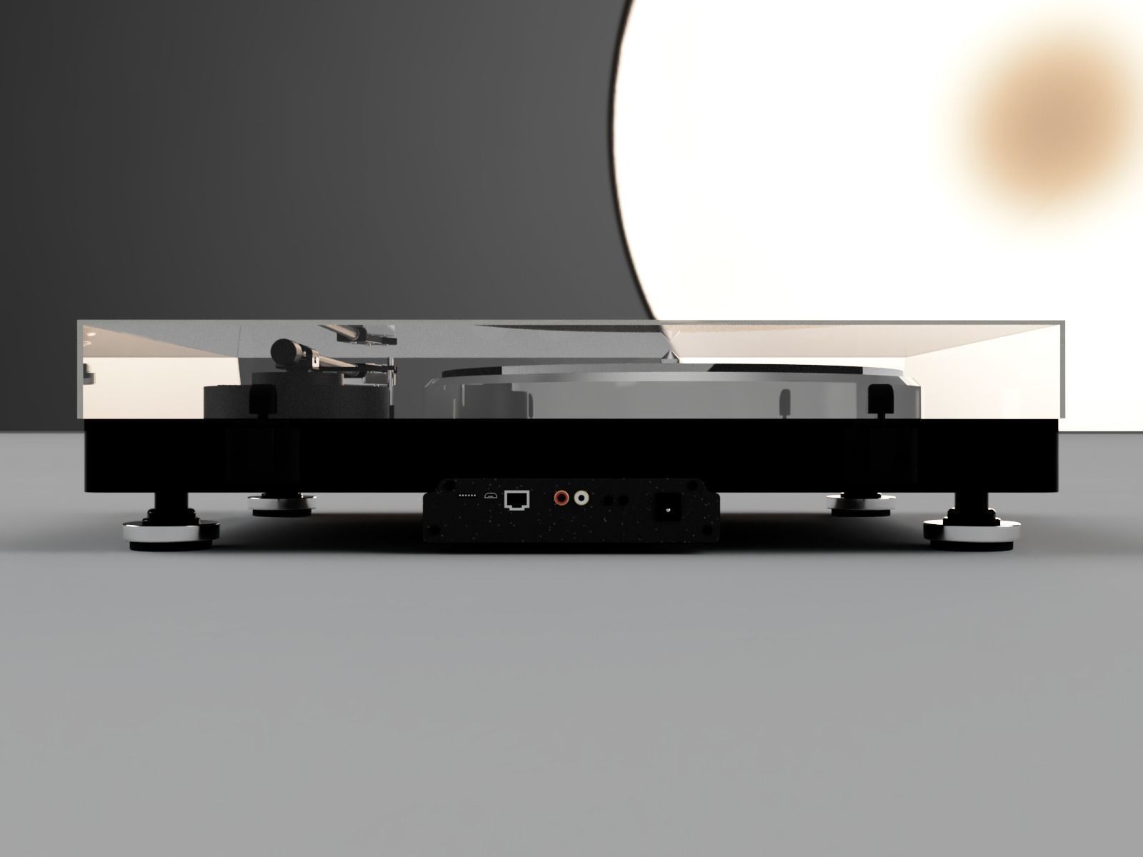 Gramophone YAMAHA Low-poly 3D model_5