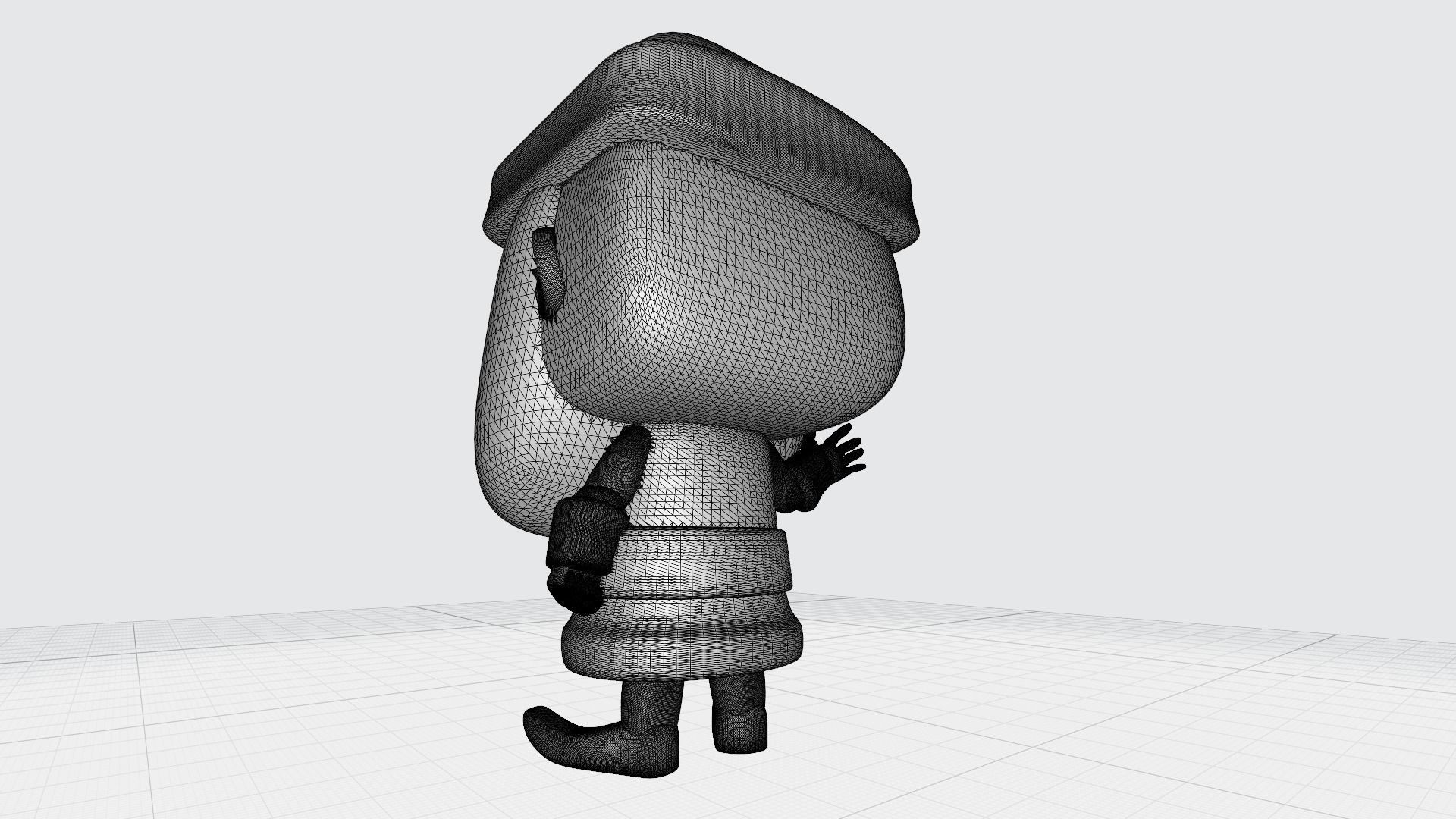 Custom Pop Santa Claus Figure 3D Print DIY Model 3D print model_7