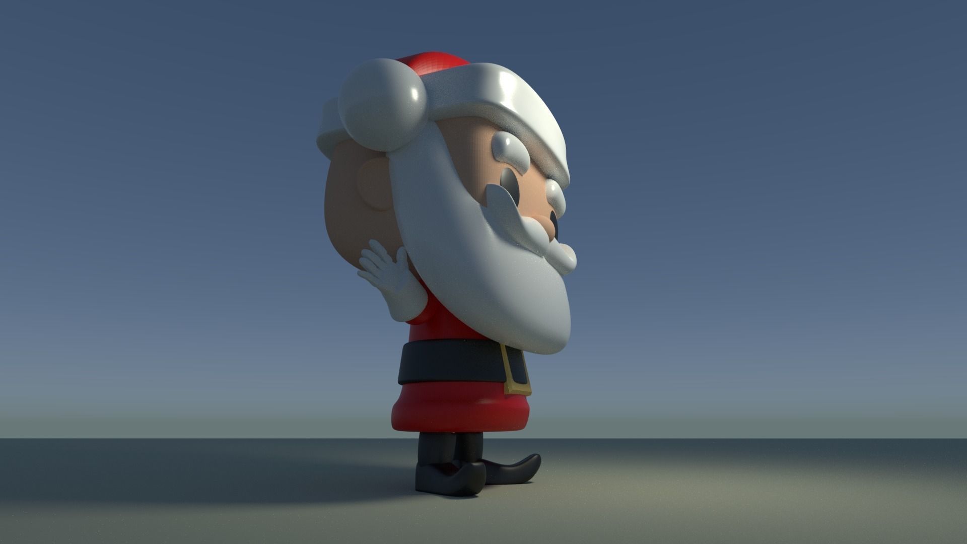 Custom Pop Santa Claus Figure 3D Print DIY Model 3D print model_5