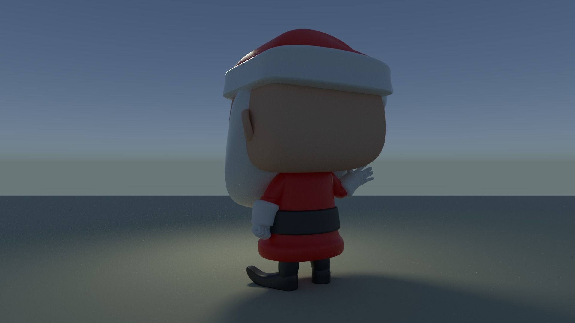 Custom Pop Santa Claus Figure 3D Print DIY Model 3D print model_2