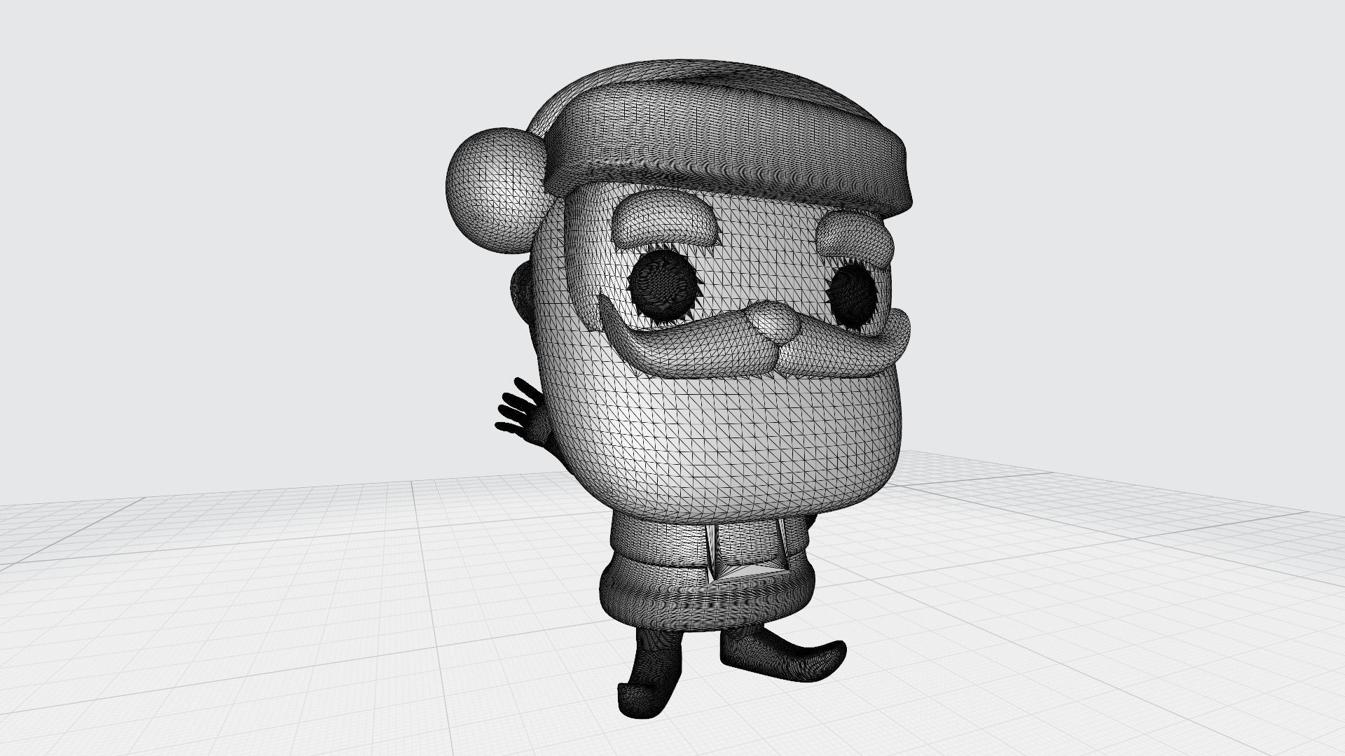 Custom Pop Santa Claus Figure 3D Print DIY Model 3D print model_8