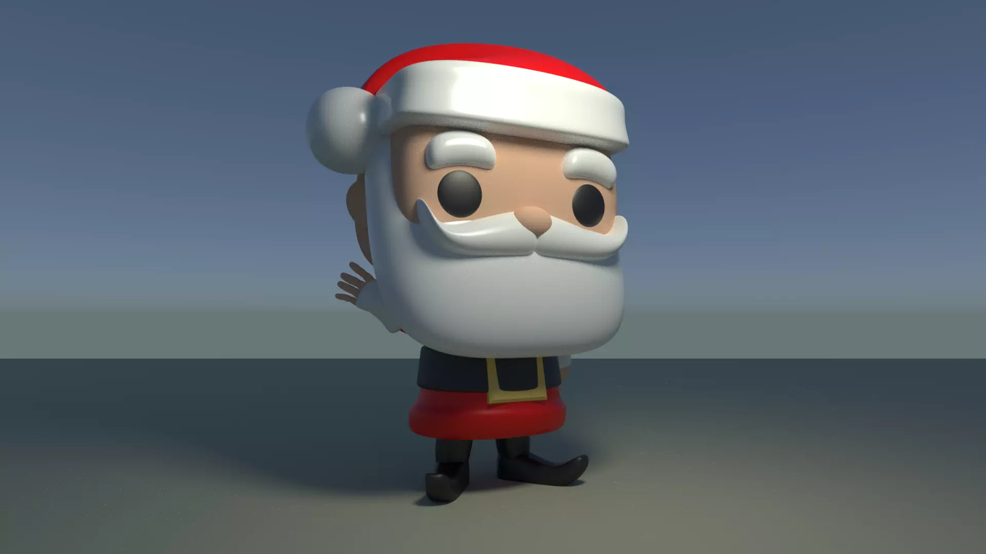 Custom Pop Santa Claus Figure 3D Print DIY Model 3D print model_0