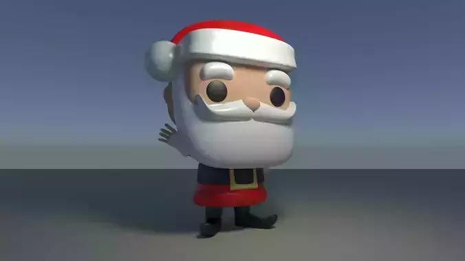 Custom Pop Santa Claus Figure 3D Print DIY Model 3D print model Custom Pop Santa Claus Figure 3D Print DIY Model 3D print model