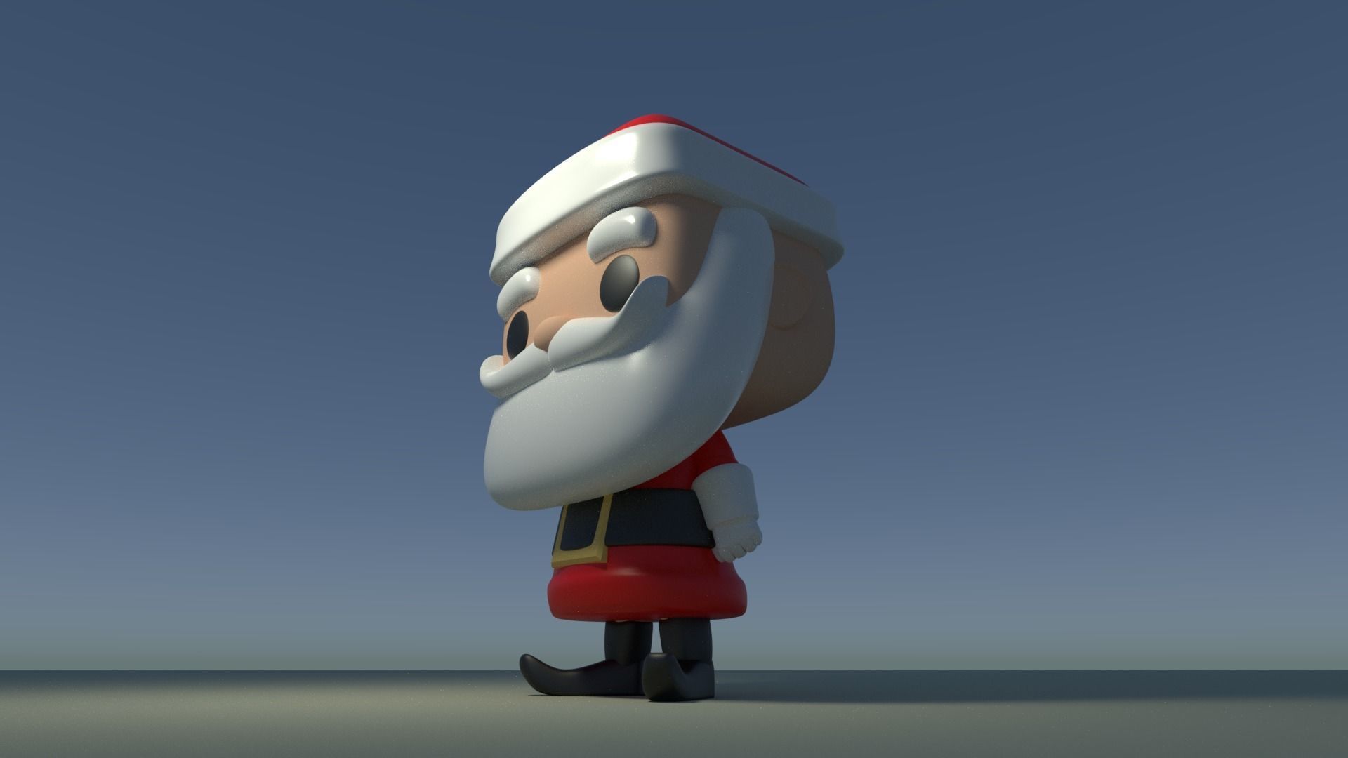 Custom Pop Santa Claus Figure 3D Print DIY Model 3D print model_3
