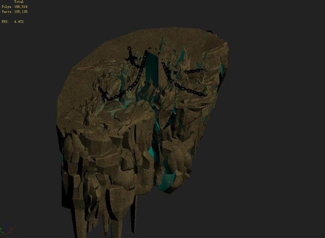 Stone Demon Cave - Stone Mountain 06 3D model_4
