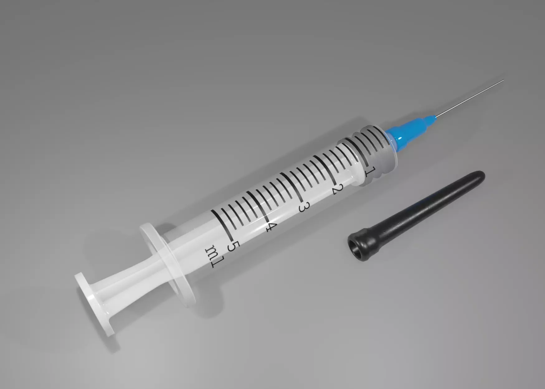 SYRINGE and needle 3D model