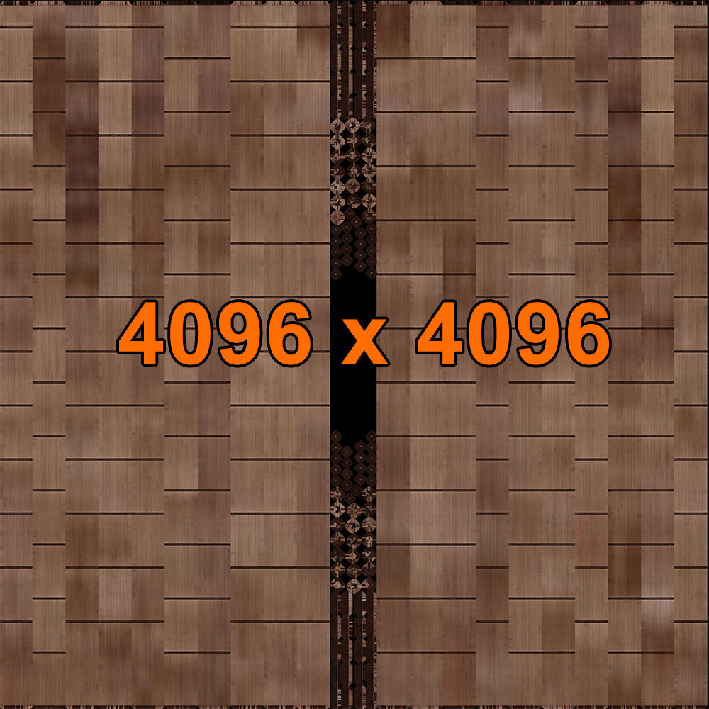 Bamboo decor wall n8 3D model_10