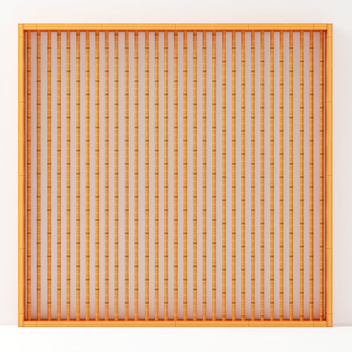 Bamboo decor wall n8 3D model_7