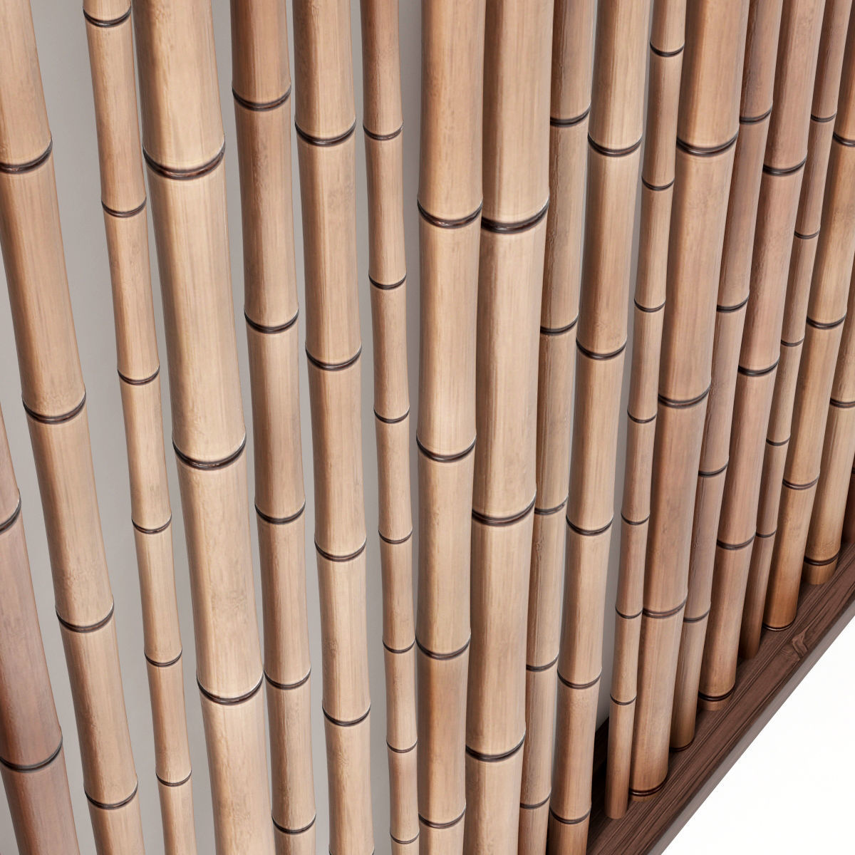 Bamboo decor wall n8 3D model_4