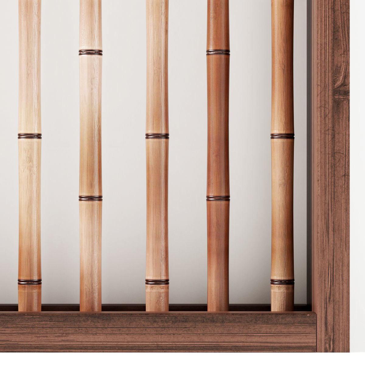 Bamboo decor wall n8 3D model_5