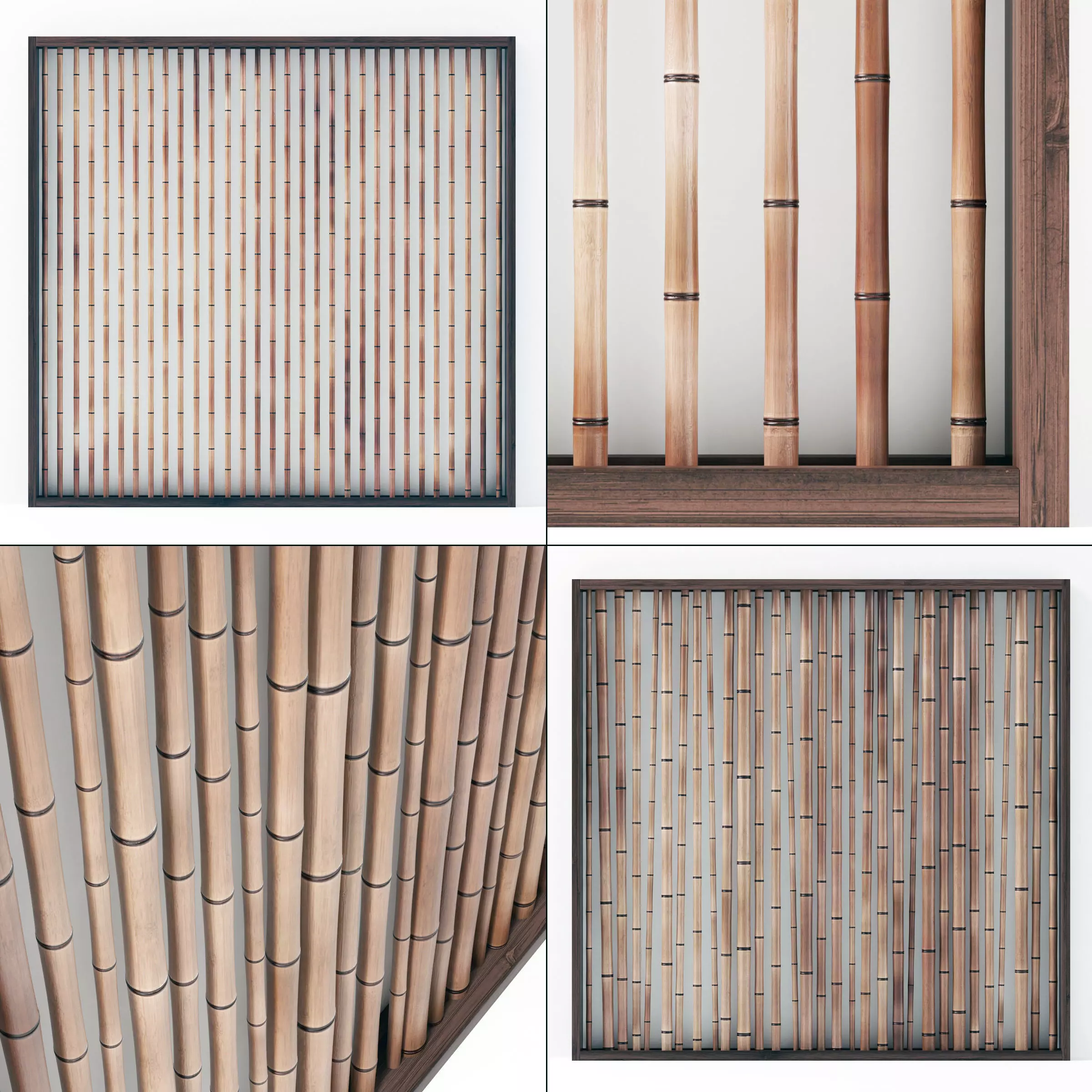 Bamboo decor wall n8 3D model_0