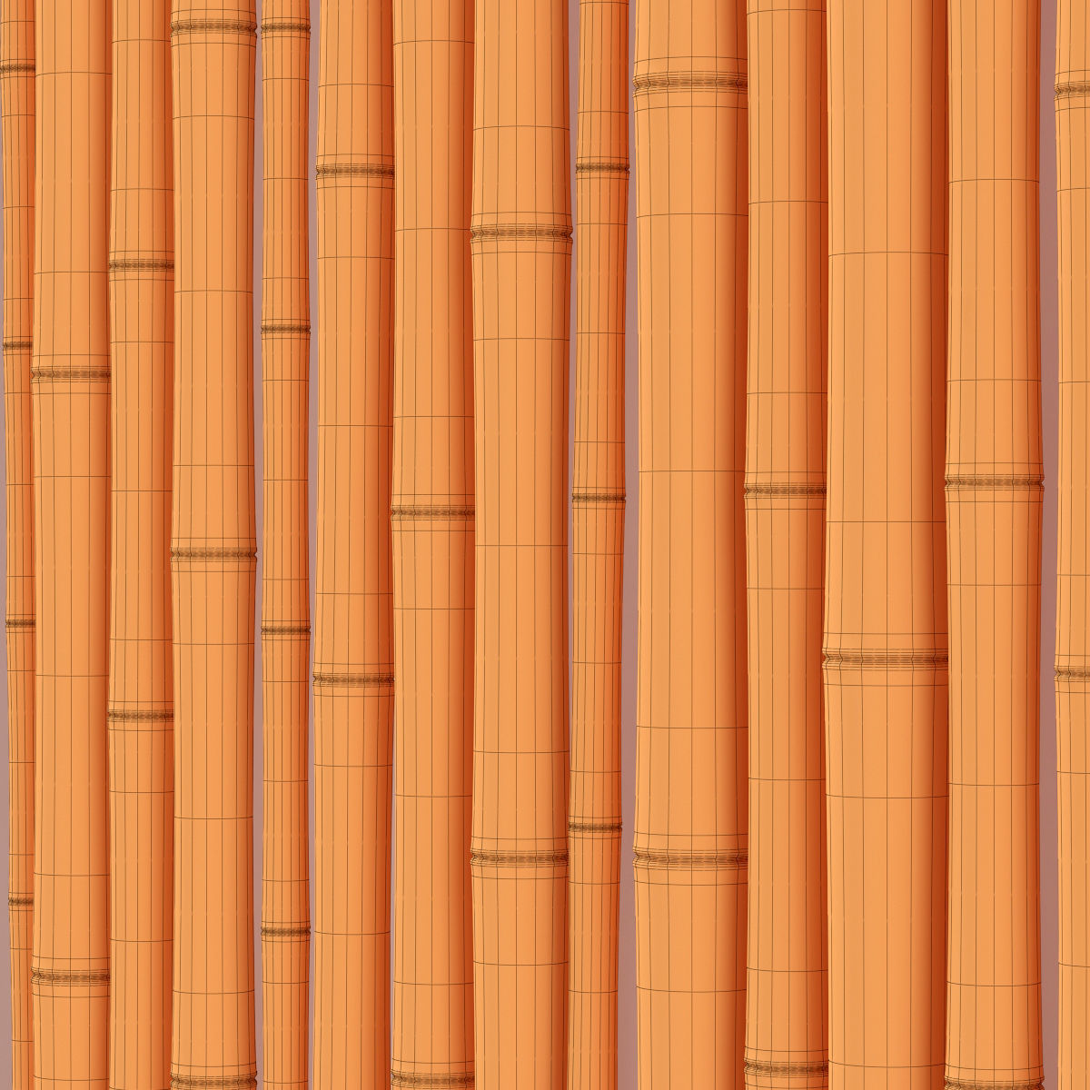 Bamboo decor wall n8 3D model_9