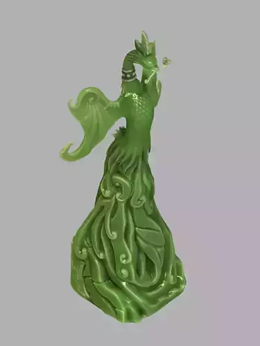 Stone Emerald - Phoenix Sculpture 17