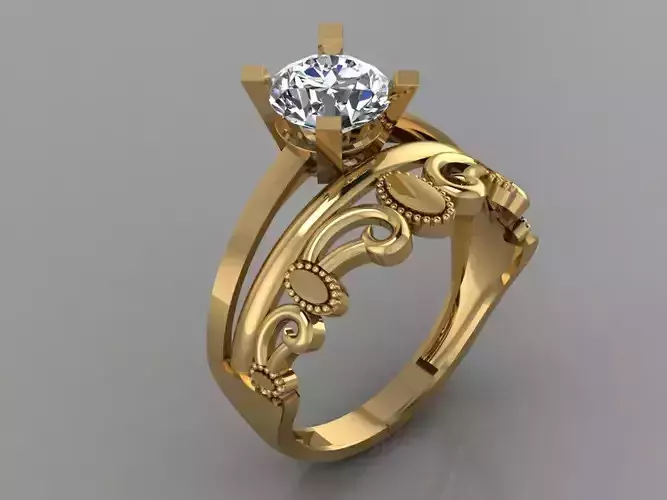 GC GOLD TW0182- Diamond gold wedding ring