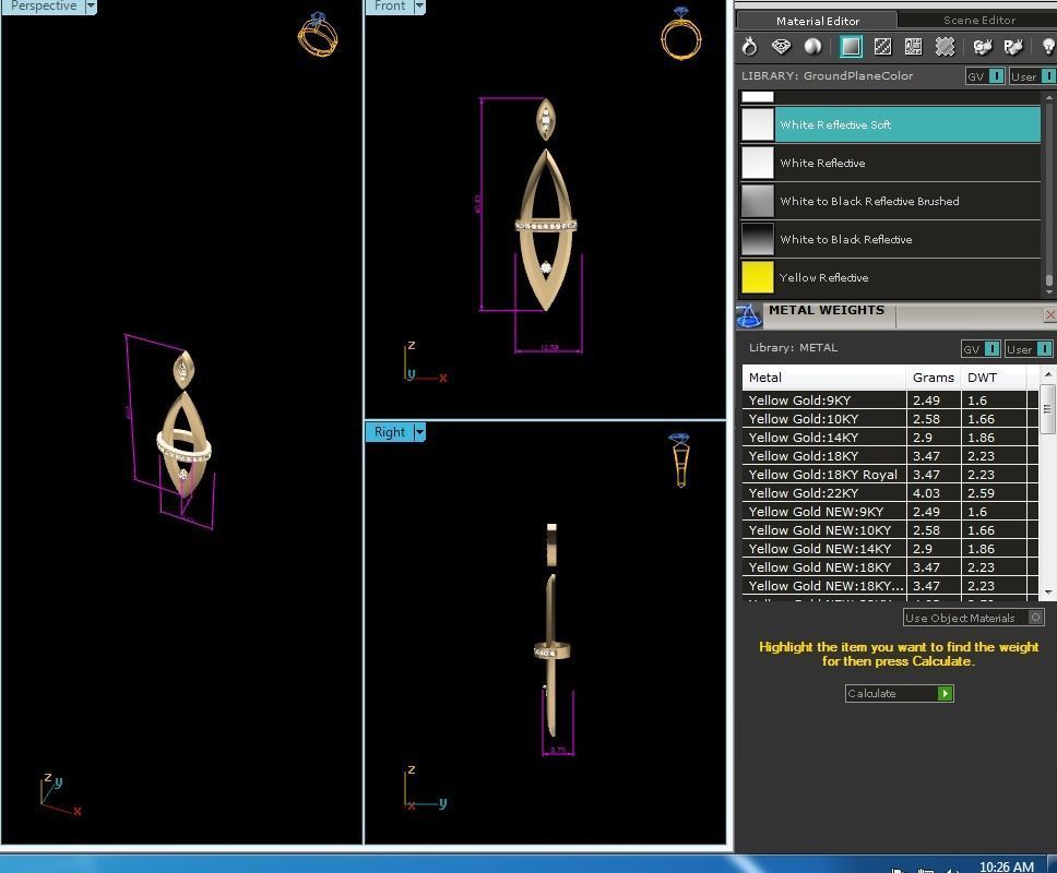 Women Pendant 3dm render detail 3D print model_4