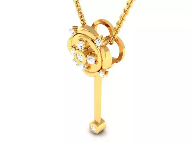 Women pendant 3dm render detail