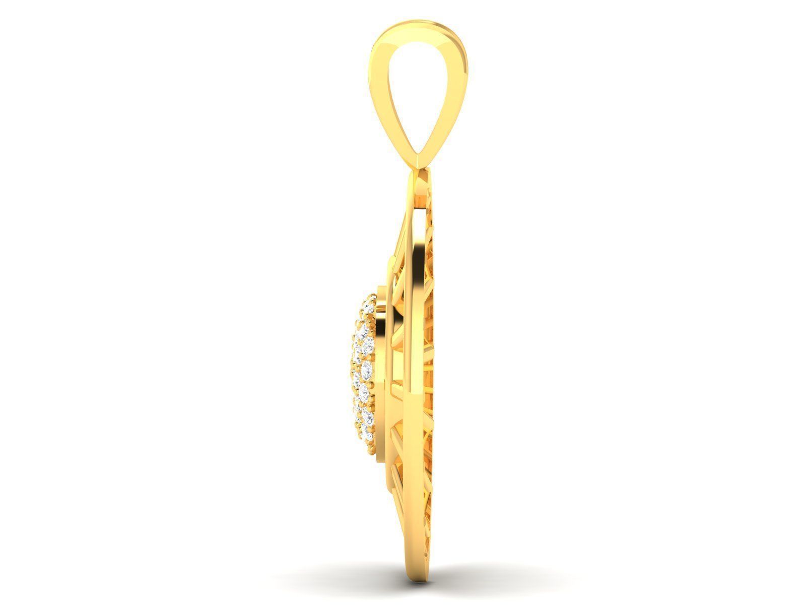 Women pendant 3dm render detail 3D print model_4