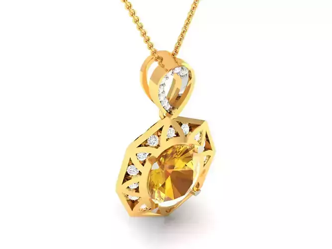 Women pendant 3dm render detail