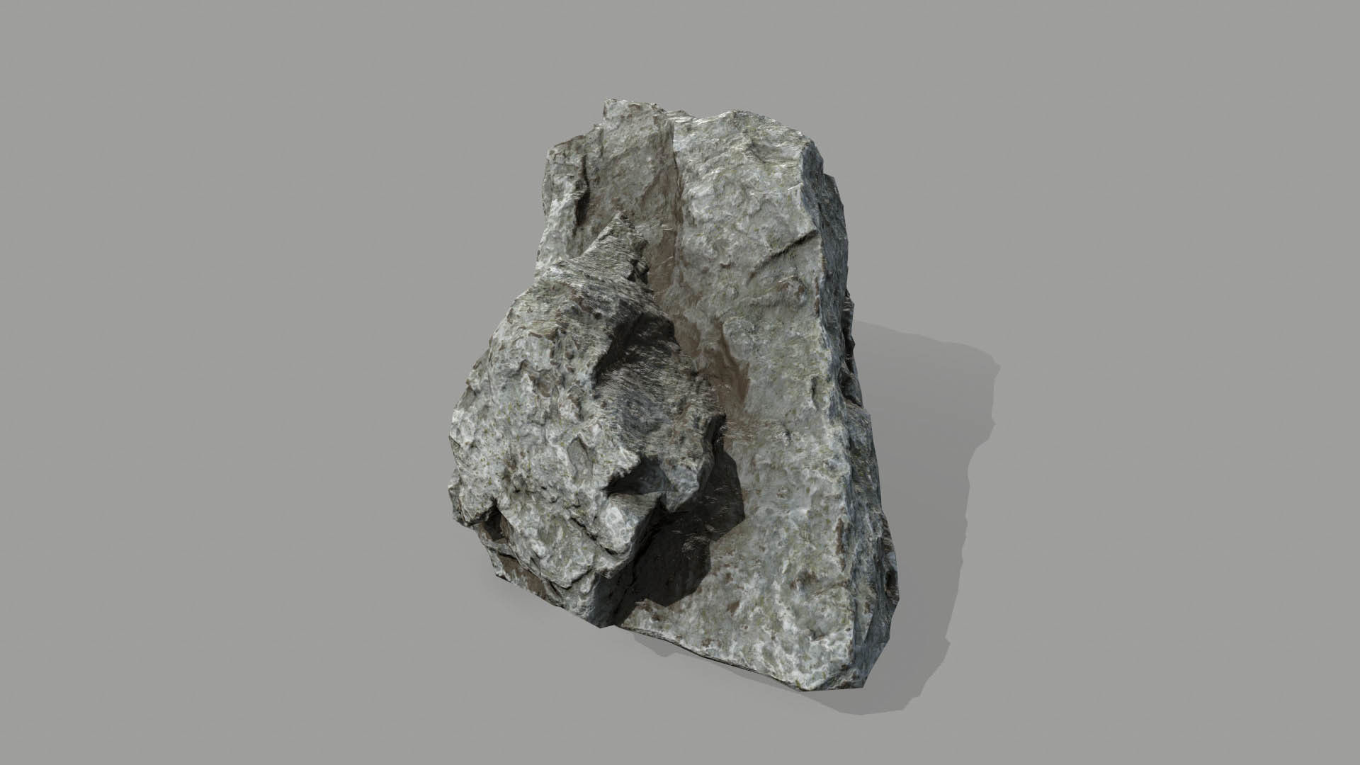Rock set Low-poly 3D model_29