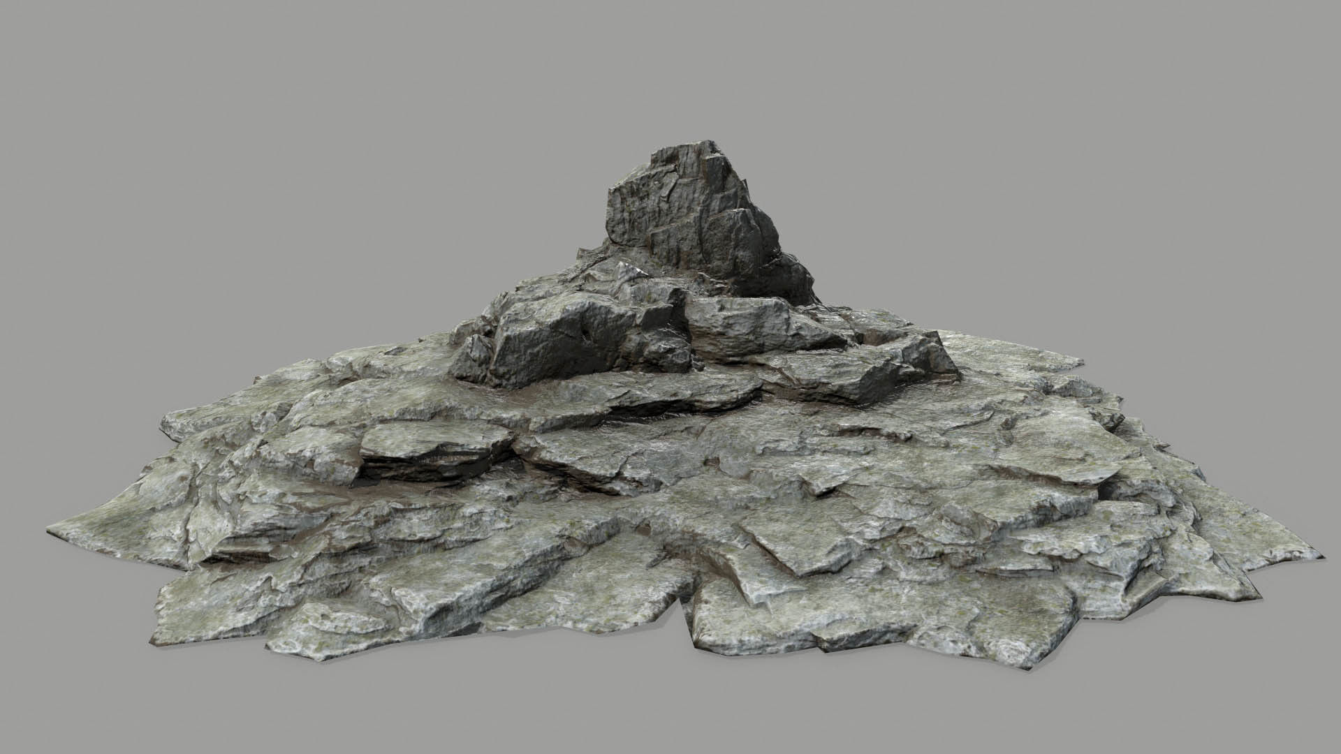 Rock set Low-poly 3D model_14
