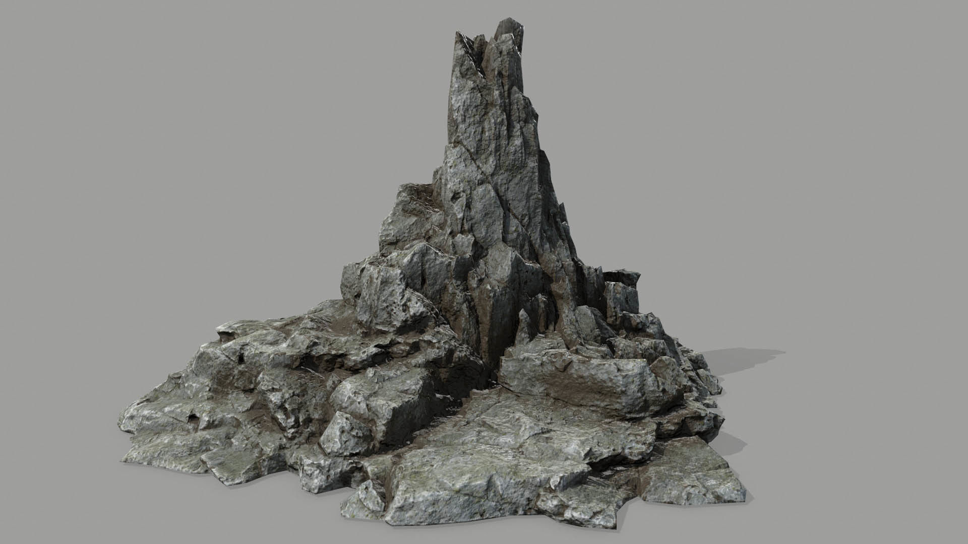 Rock set Low-poly 3D model_5