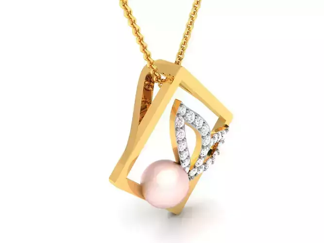 Women pendant 3dm render detail