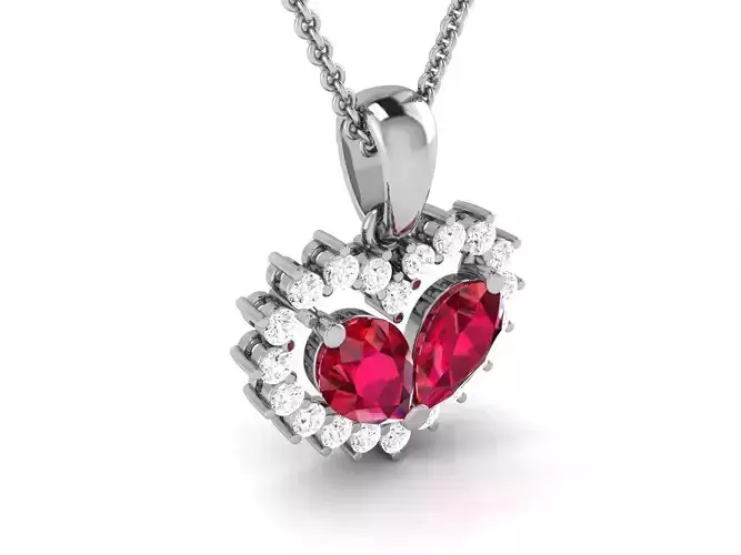 Women pendant 3dm render detail