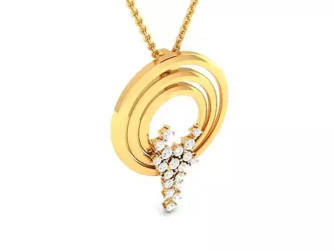 Women pendant 3dm render detail