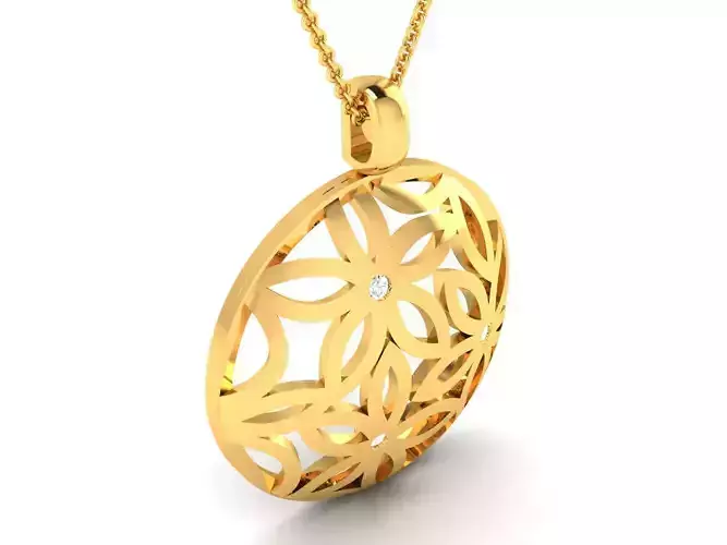 Women pendant 3dm render detail