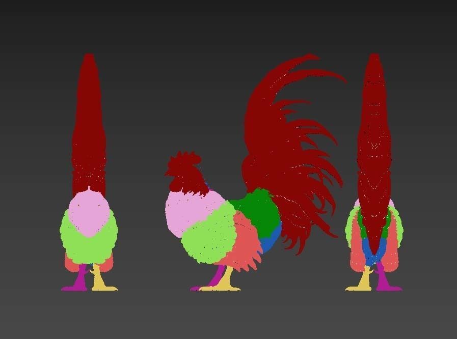rooster statue 3D print model_6