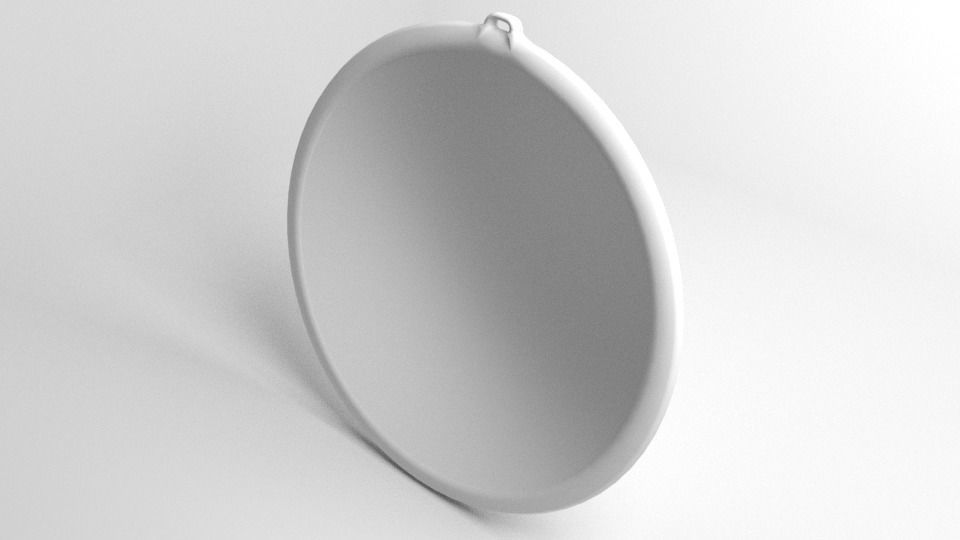 Circular Mirror 3D model_4