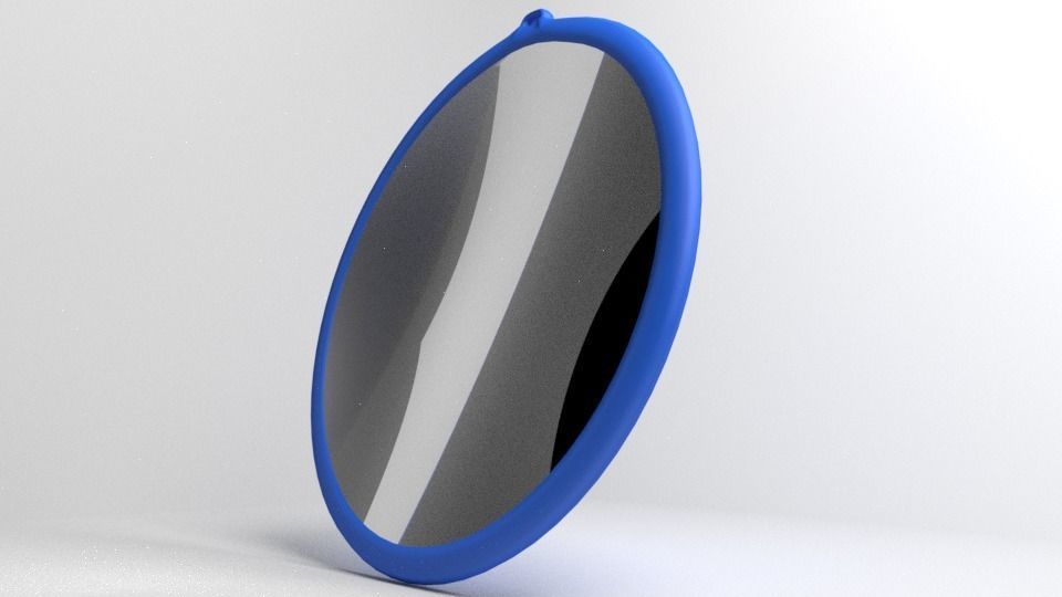 Circular Mirror 3D model_3