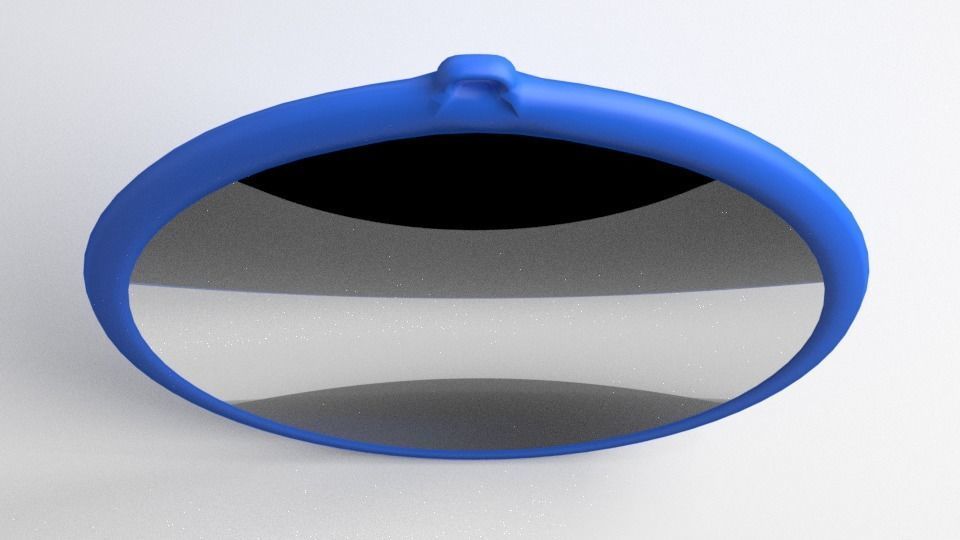 Circular Mirror 3D model_2