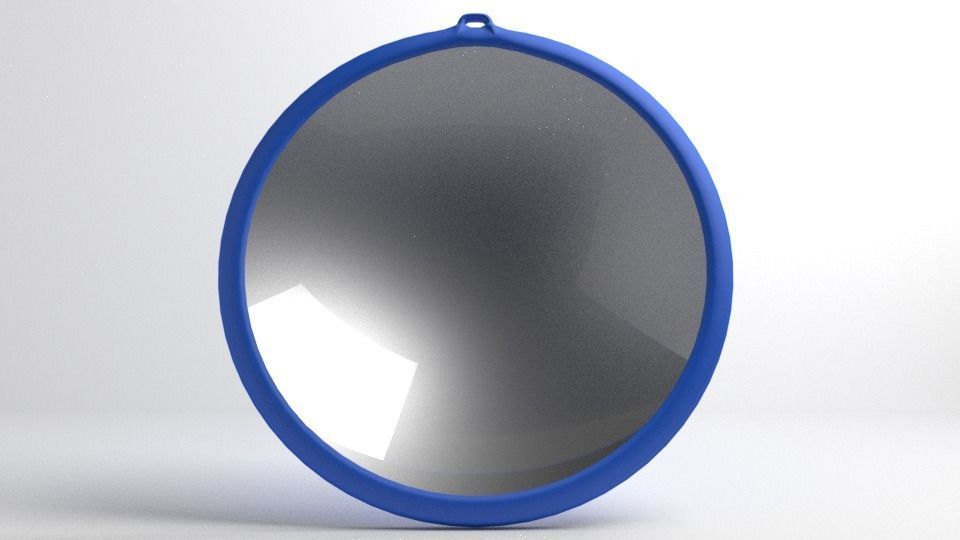 Circular Mirror 3D model_1