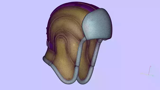 Steampunk kojeans aviator hat 3D model for tayloring