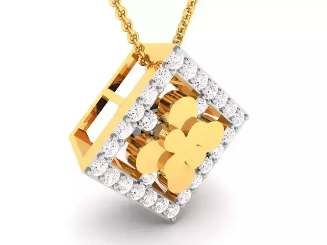 Women pendant 3dm render detail
