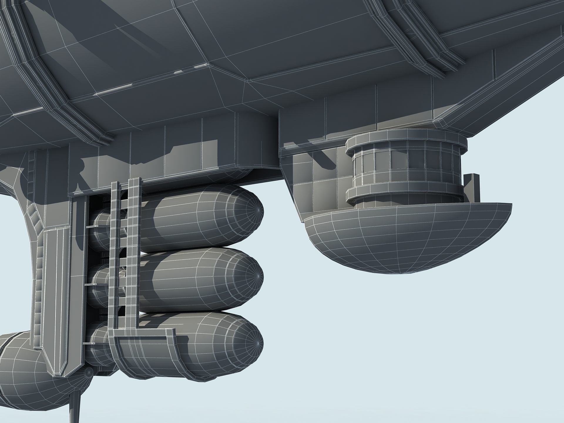 Red Alert Kirov Airship-1 Low-poly 3D model_4