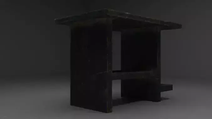 Desk Rust 3D model